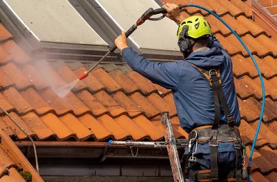 Démoussage et hydrofuge de toiture à Bats